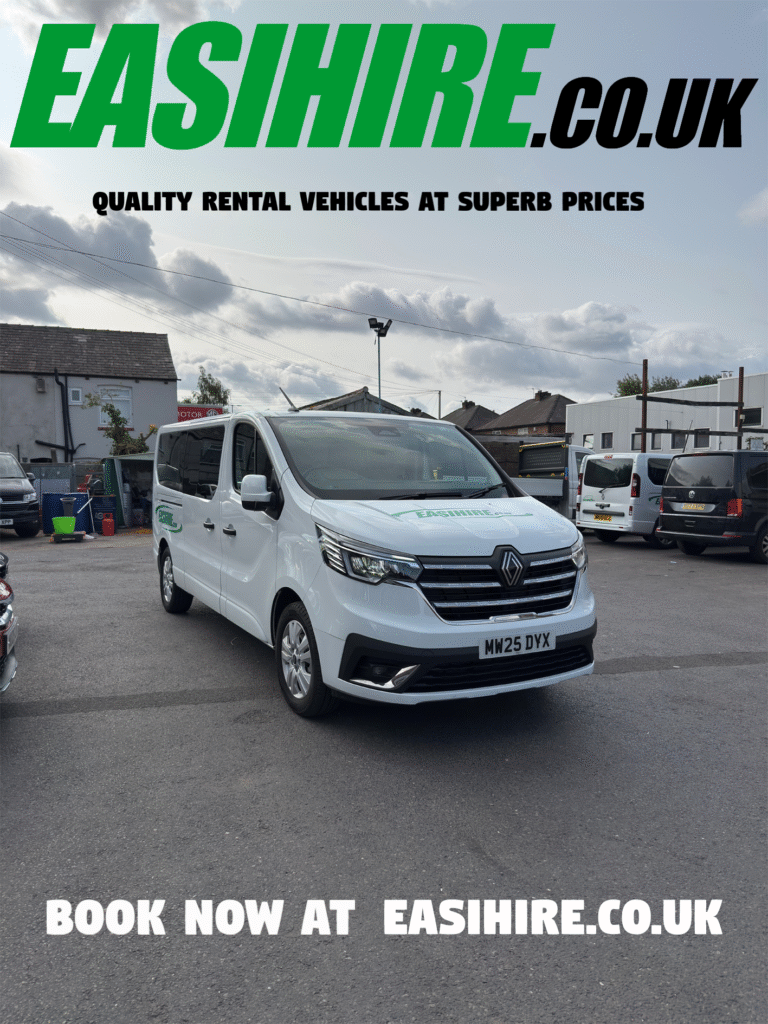 Our new Renault traffics available to hire now.
